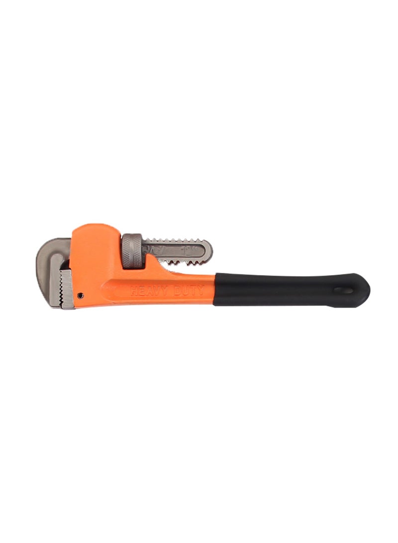 Adjustable Pipe Wrench with Plastic Handle, A Multi-Functional Wrench for Disassembling, Hand tools for Plumbing Installing and Repairing Pipes, Heavy Duty Plumbers Wrench for Home & Auto Repair.