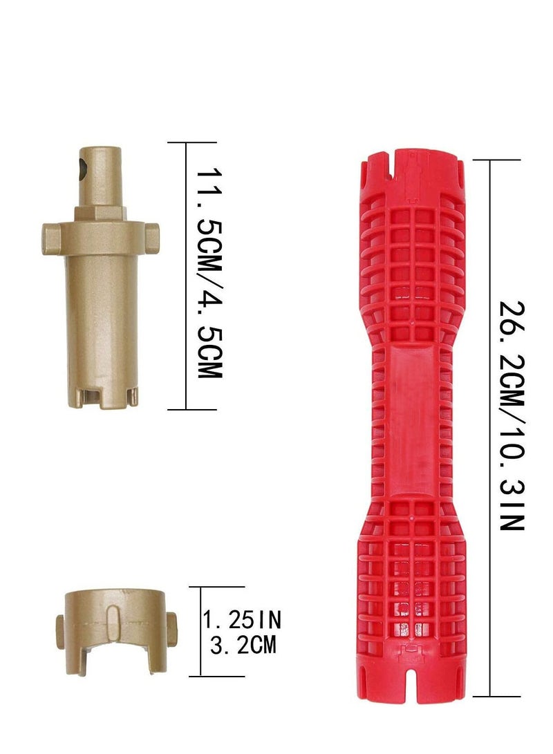 Wrench, Faucet and Sink Installer, Duty Adjustable Pipe Wrench, Plumbing Tools for Tight Spaces Plumbers Homeowner Kitchen, Bathroom, Toilet Bowl