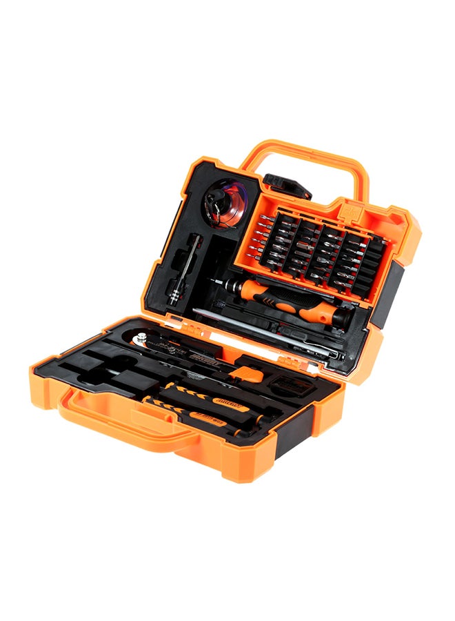 45 In 1 Professional Precise Screwdriver Repair Kit Orange/Black 21.5cm