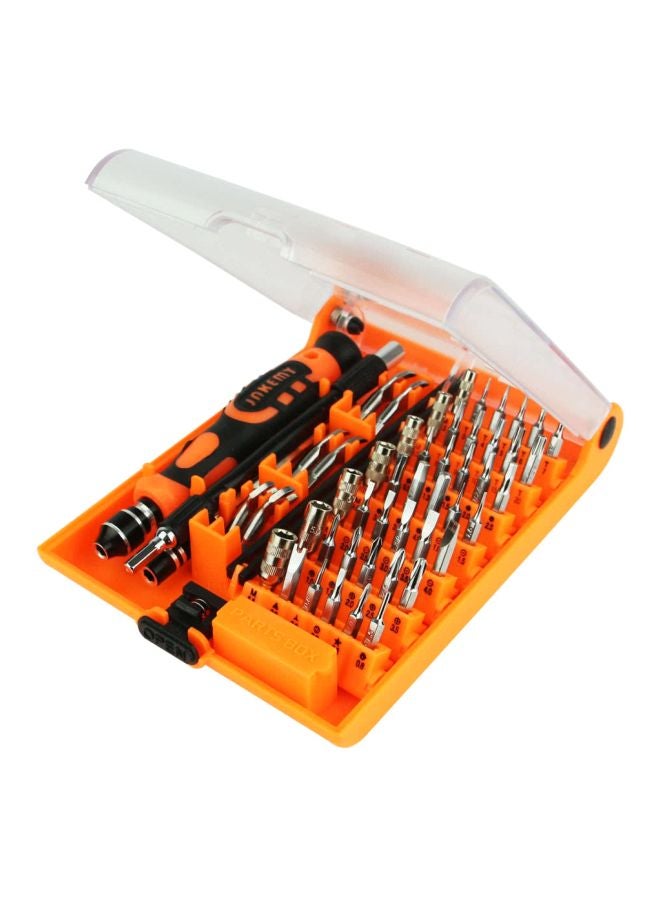 52-Piece Pro Precision Screwdriver Set Orange/Black/Silver