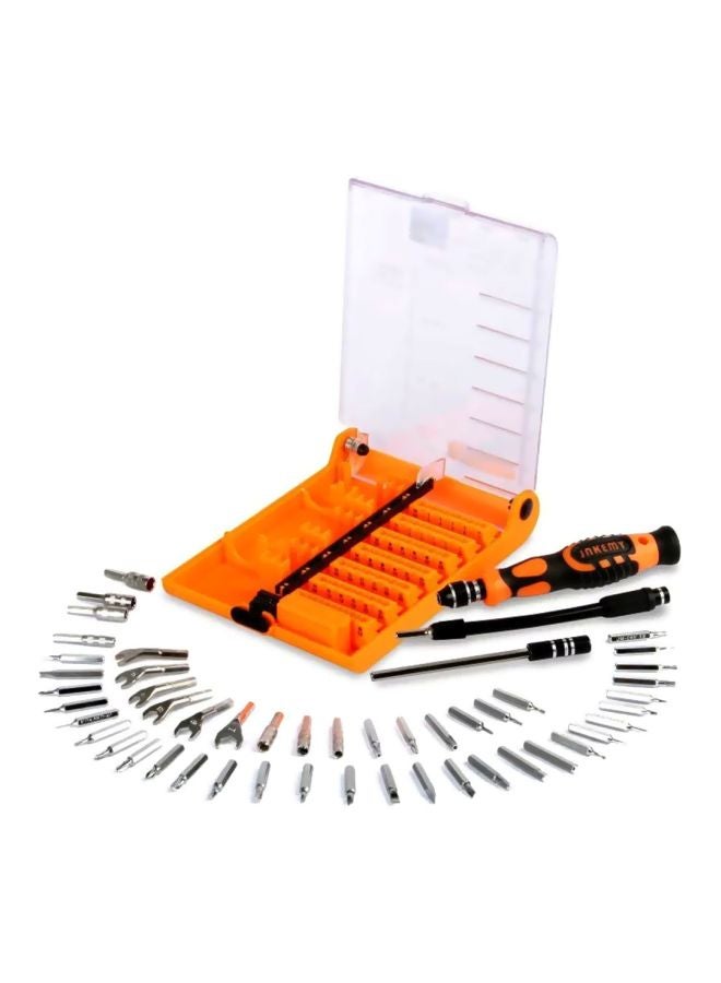 52-Piece Pro Precision Screwdriver Set Orange/Black/Silver