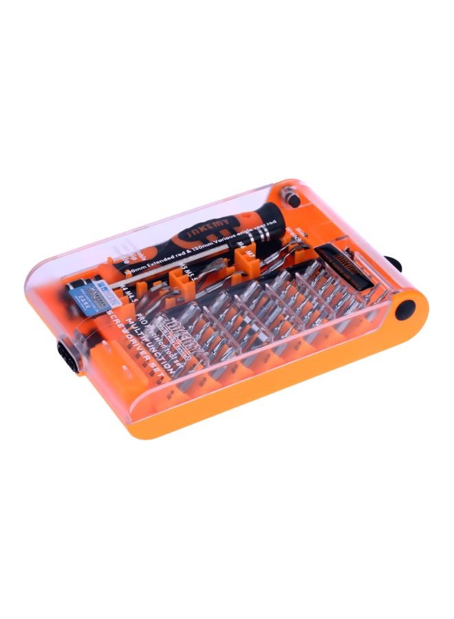 52-Piece Pro Precision Screwdriver Set Orange/Black/Silver