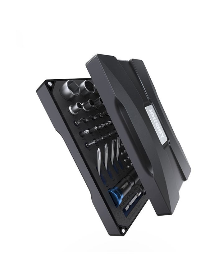 61-Piece Multifunctional Screwdriver Set Black/Silver/Blue