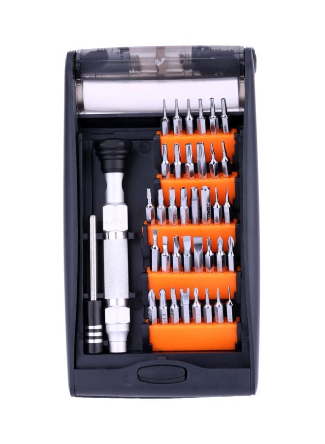 38-In-1 Precise Screwdriver Set Clear/Black 18cm