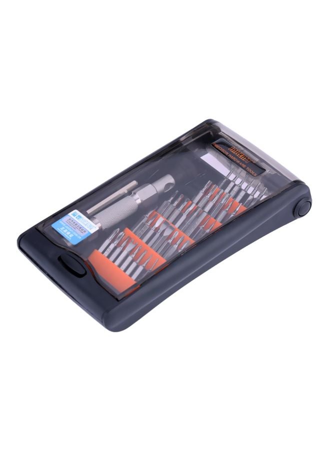 38-In-1 Precise Screwdriver Set Clear/Black 18cm