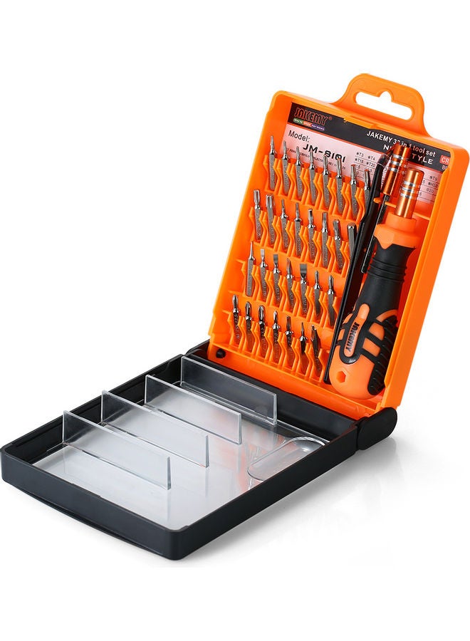 33 In 1 Screw Driver Multi-Functional Repair Tool Kit multicolour 15.5x3.2x10.5cm