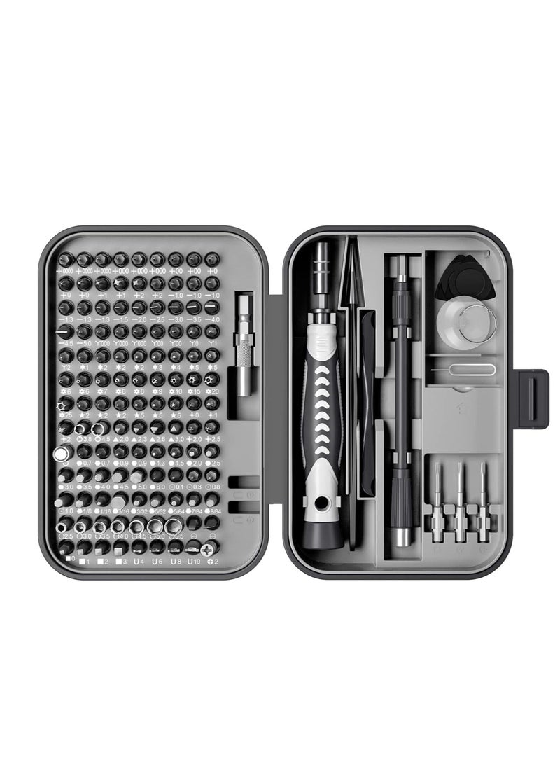 Precision Screwdriver Set 130 in 1 Tool Kit with 120 Bits Magnetic Screwdriver Set 10 bit Tool Set Handy Repair Tool for Computer Phone Watch Camera Laptop