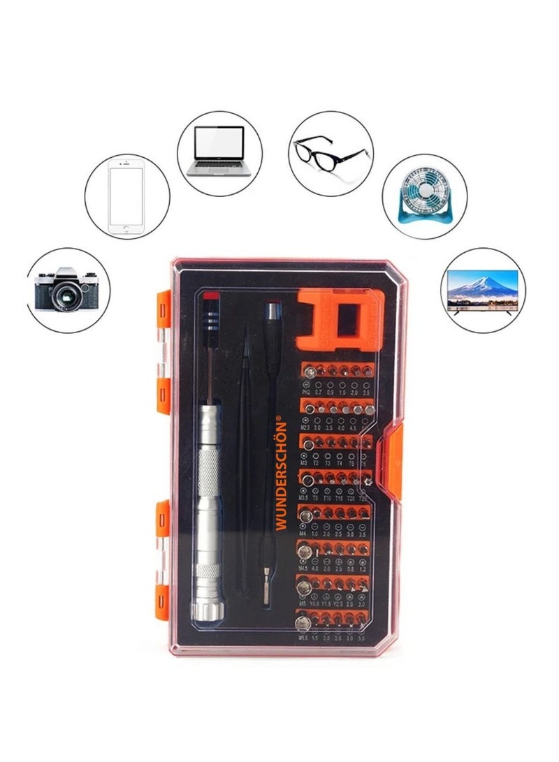 WUNEDRSCHÖN | Set Of 126 Pieces _Precision Screw Driver And Reatachable Heads _ Suitable For Small Screws And Delicate Components -Laptop Mobile Watch Jewelry DIY