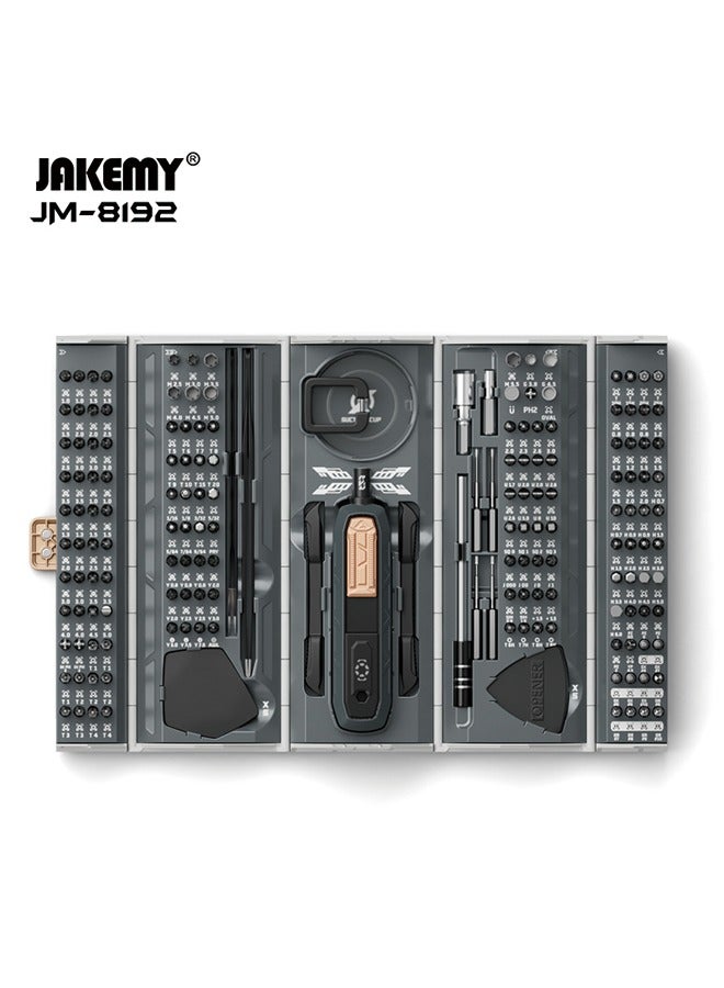 JAKEMY 180 in 1 Precision Screwdriver Set, Computer Screwdriver Kit, Professional Magnetic Repair Tool Kit with Home Drill Bits for Most Laptop, Phone, Xbox, MacBook, Game Console, Modding, DIY