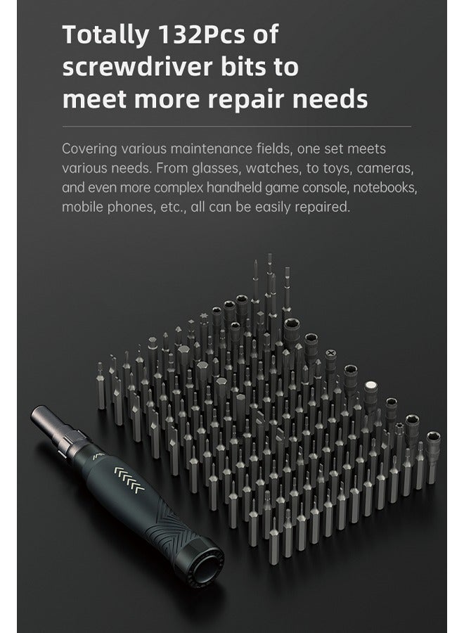 145 in 1 Jakemy JM-8183 Precision Screwdriver Set Magnetic Replaceable Bits Sockets Spudger Opening Tool Tweezer for Smartphones PC Electronics