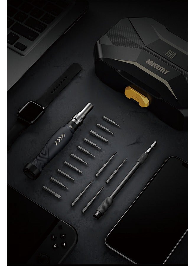 145 in 1 Jakemy JM-8183 Precision Screwdriver Set Magnetic Replaceable Bits Sockets Spudger Opening Tool Tweezer for Smartphones PC Electronics