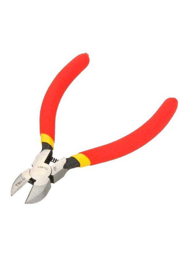 Mini Diagonal Side Cutting Plier Red/Silver 5inch