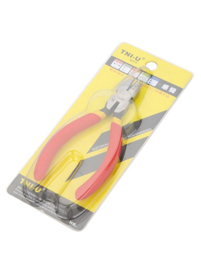 Mini Diagonal Side Cutting Plier Red/Silver 5inch
