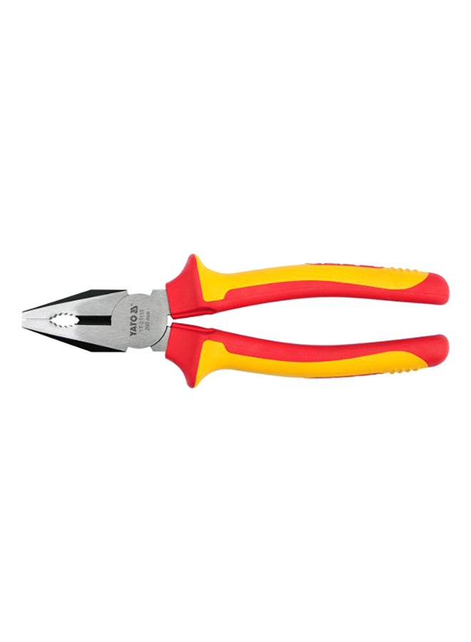 Insulated Combination Plier 200mm VDE-1000V YT-21153 Silver/Yellow/Red 8inch