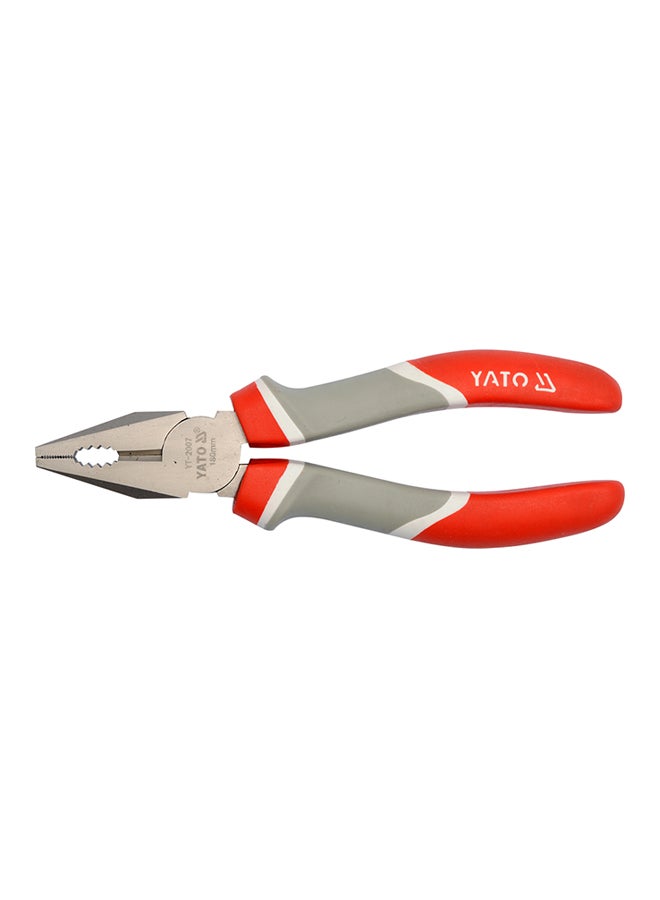 Combination Pliers 180mm (7-Inch) -YT2007 Multicolour 7inch