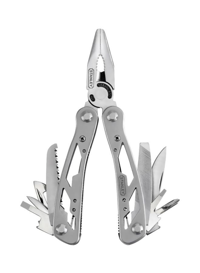 12-In-1 Multi-Tool Plier Silver 6.5inch