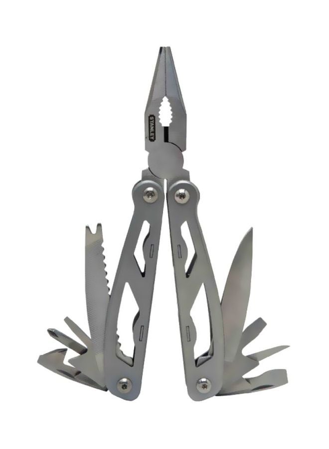 12-In-1 Multi-Tool Plier Silver 6.5inch
