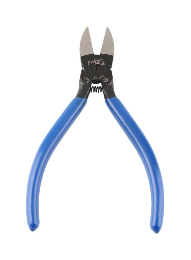 Manually Diagonal Beading Cable Wire Plier Blue/Black/Silver 140mm