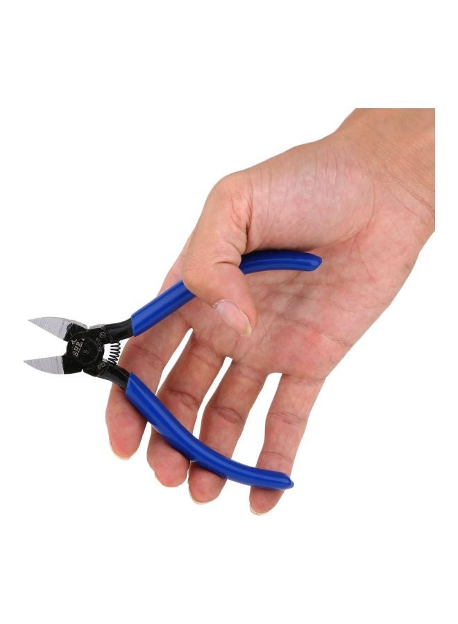 Manually Diagonal Beading Cable Wire Plier Blue/Black/Silver 140mm