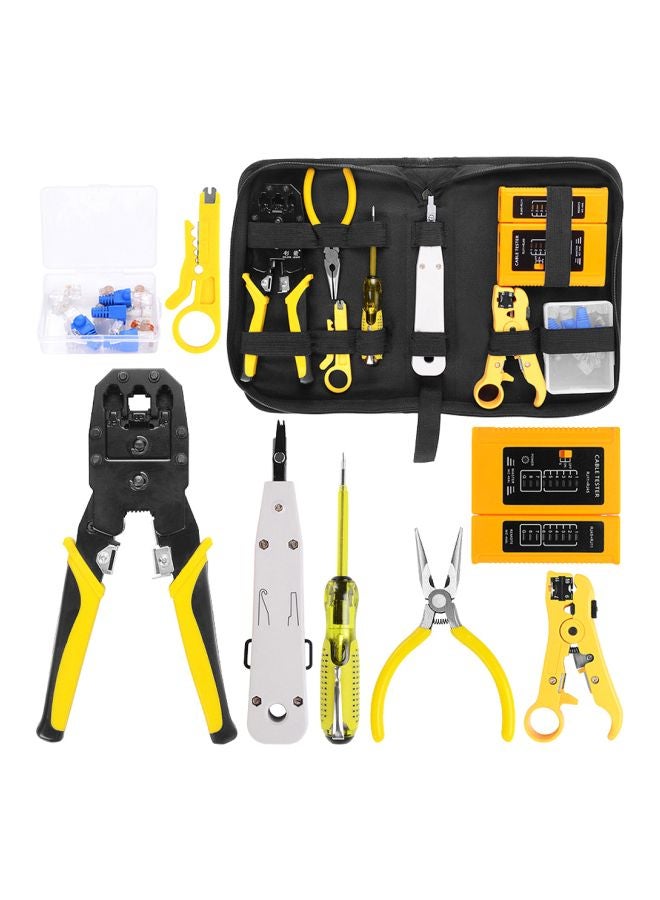 Network Repairing Plier Tool Kit Yellow/Black/Silver 48x30x26mm