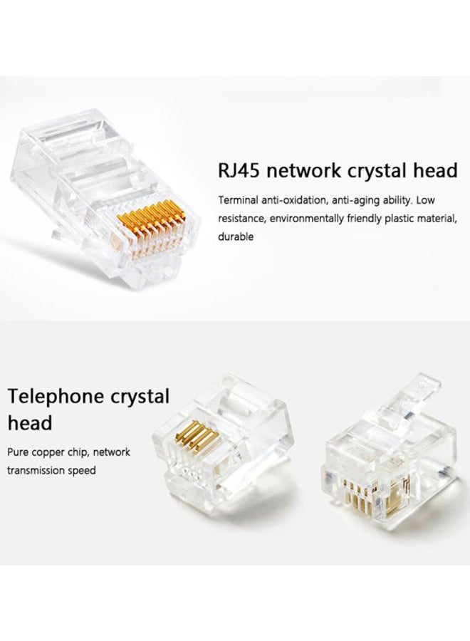 Network Repairing Plier Tool Kit Yellow/Black/Silver 48x30x26mm