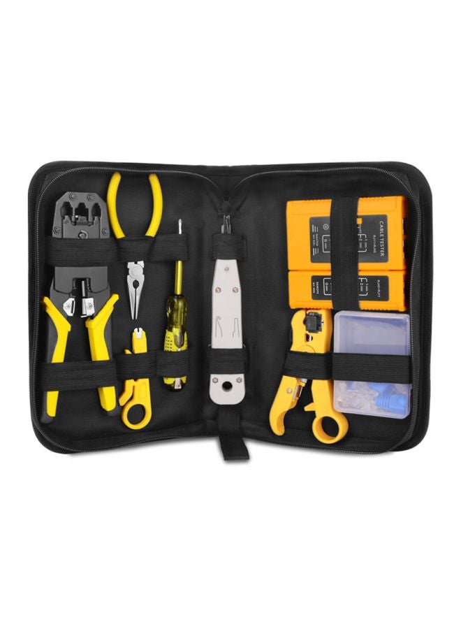 Network Repairing Plier Tool Kit Yellow/Black/Silver 48x30x26mm