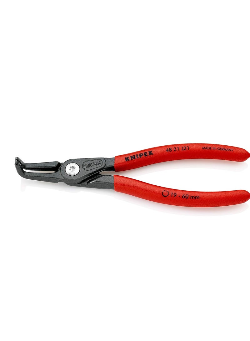 Precision Circlip Pliers For Internal Circlips In Bore Holes Grey With Non Slip Plastic Coating 165 Mm