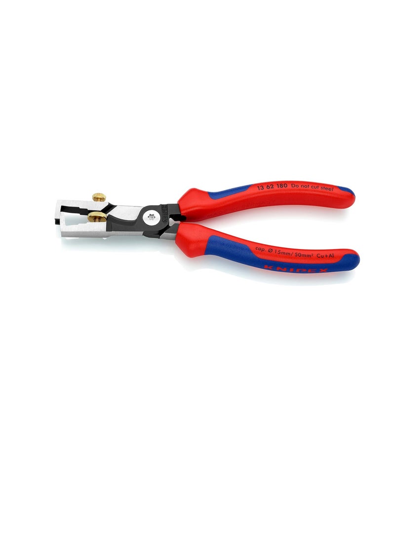 Wire Stripper with Cable Cutters Black Component Sleeves 180 mm