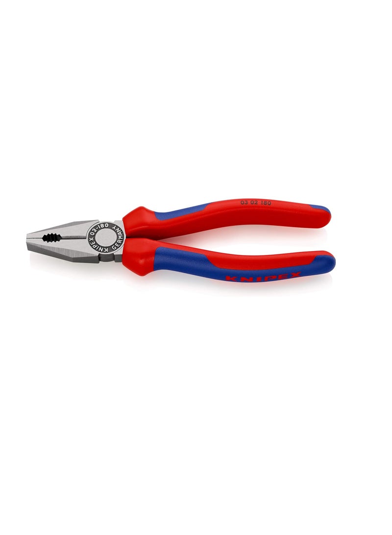 Combination Pliers Black With Multi Component Grips 180 Mm