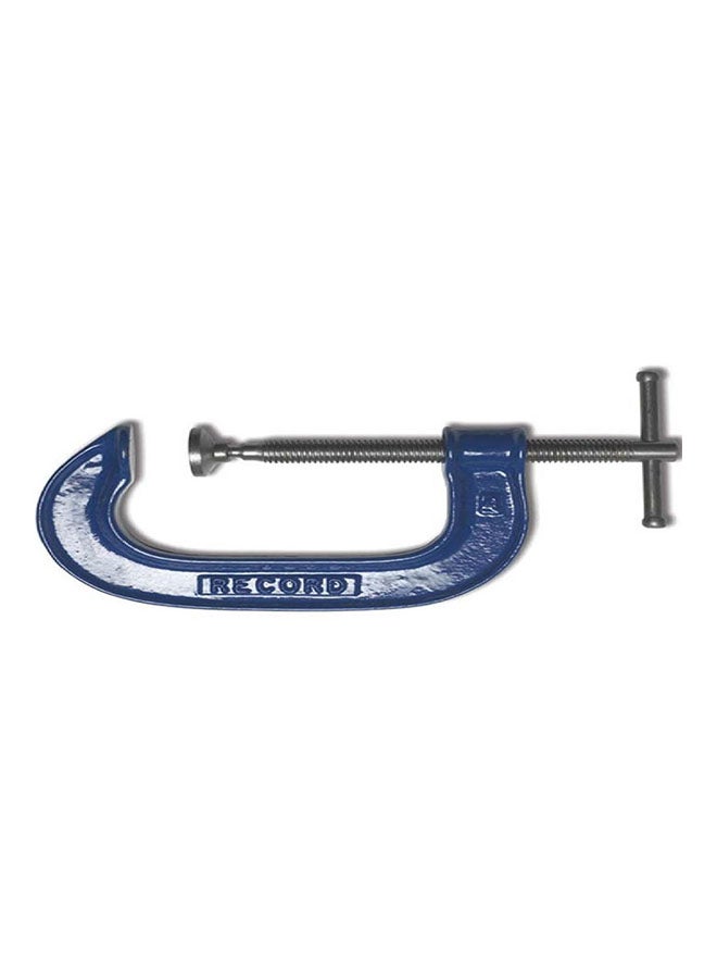 General Purpose G-Clamp Blue/Silver 10inch