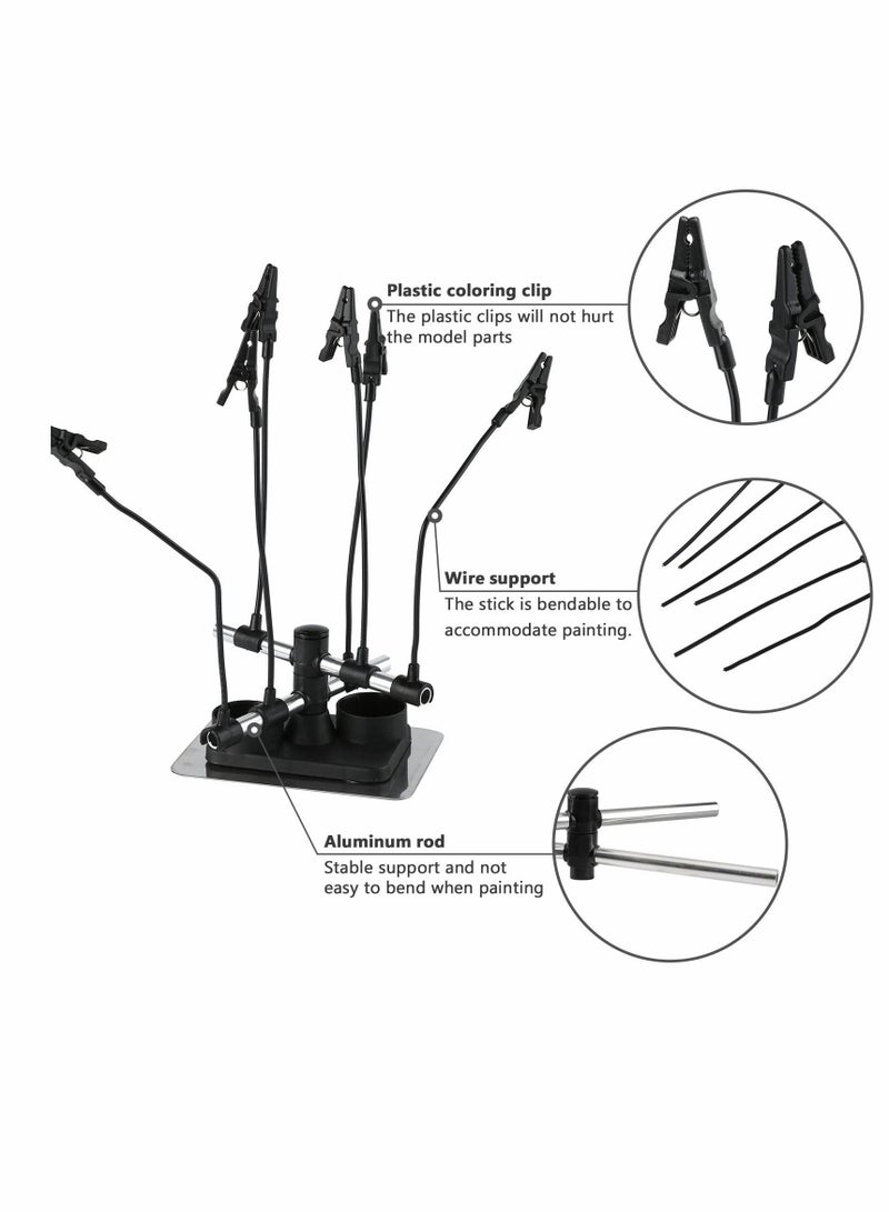 Model Painting Stand Base Holder, Airbrush Hobby Parts Holder
