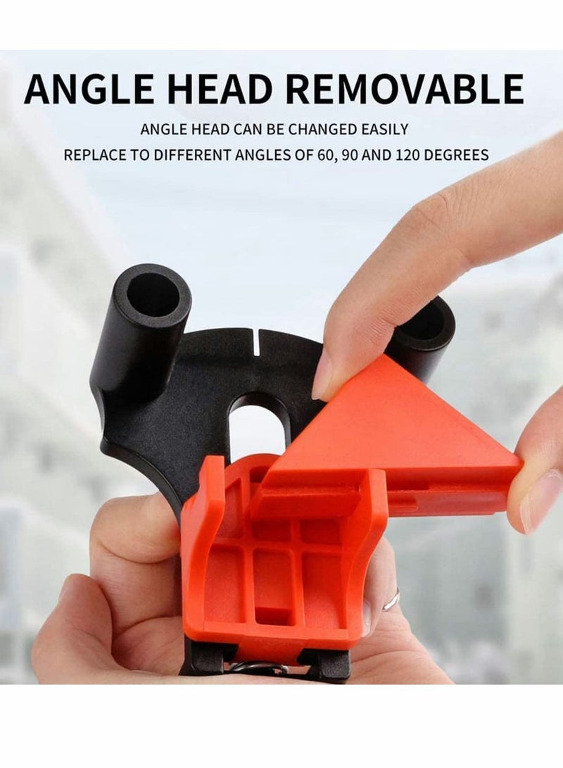 Corner Clamps for Woodworking, 4 Pcs Clip Fixe, 60/90/120 Degree Angle Wood Clamp Fixer Ruler