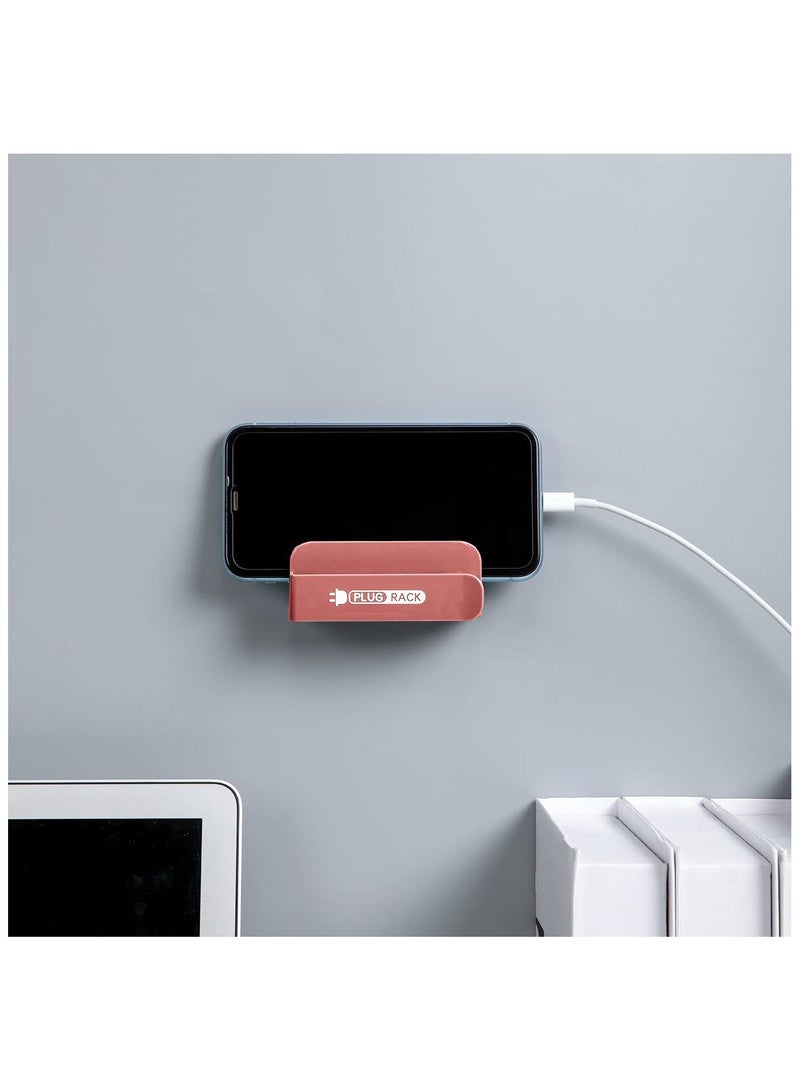 4 Pack Hole-Free Clamp Cable Plugs Organizer, Self Adhesive Management Cord Organizer (4 Colors)