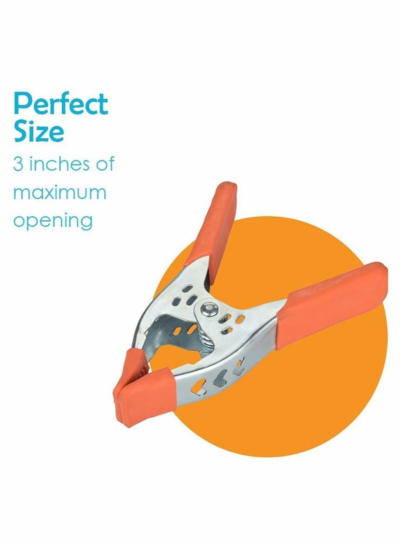 8 Pack Spring Clamp, 6 inch Clamp Large Super Heavy Duty Metal, for Strong Hardware Claps Woodworking, Wood, Pony, Photography, Furniture