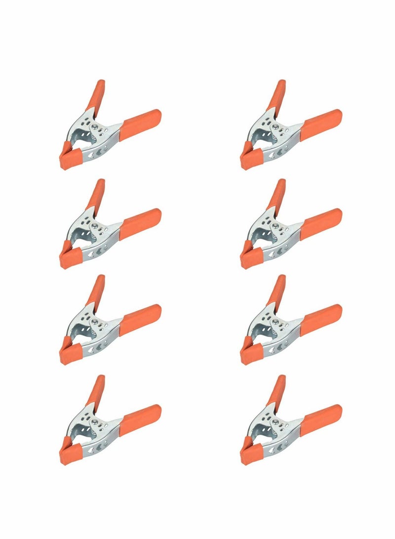 8 Pack Spring Clamp, 6 inch Clamp Large Super Heavy Duty Metal, for Strong Hardware Claps Woodworking, Wood, Pony, Photography, Furniture