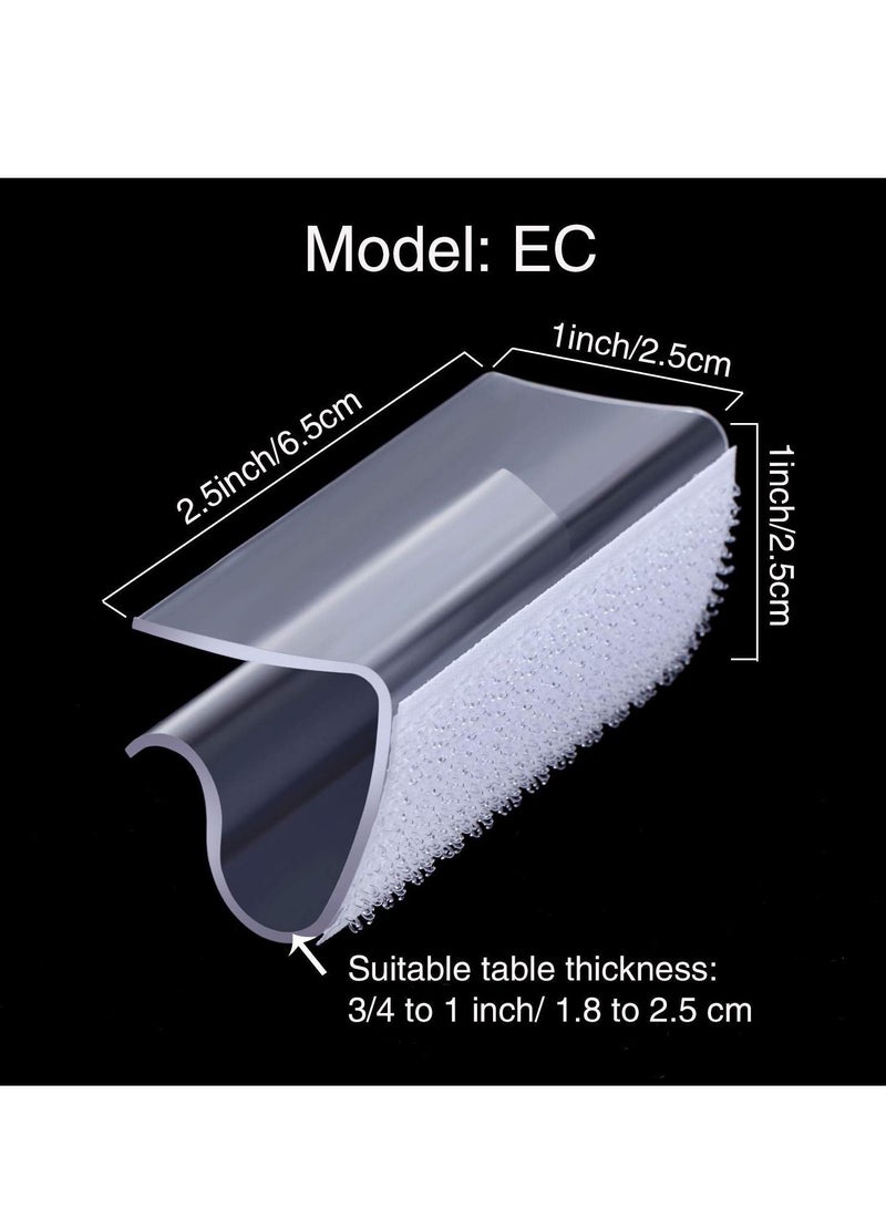 Table Skirting Clips Transparent Windproof Cover Holder Clamps Clear Edge for Wedding Home Meeting Party Picnic Patio Banquet Indoor Outdoor Events