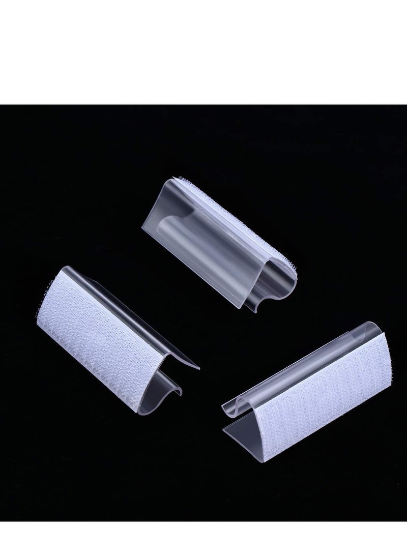 Table Skirting Clips Transparent Windproof Cover Holder Clamps Clear Edge for Wedding Home Meeting Party Picnic Patio Banquet Indoor Outdoor Events