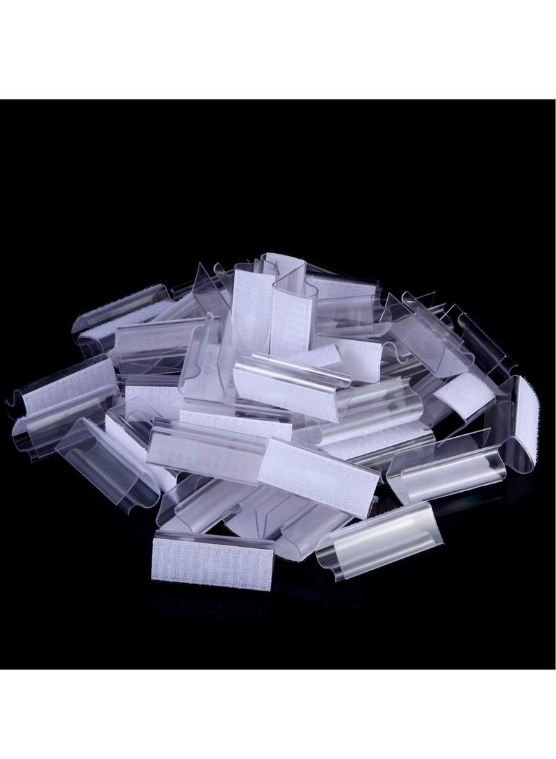 Table Skirting Clips Transparent Windproof Cover Holder Clamps Clear Edge for Wedding Home Meeting Party Picnic Patio Banquet Indoor Outdoor Events