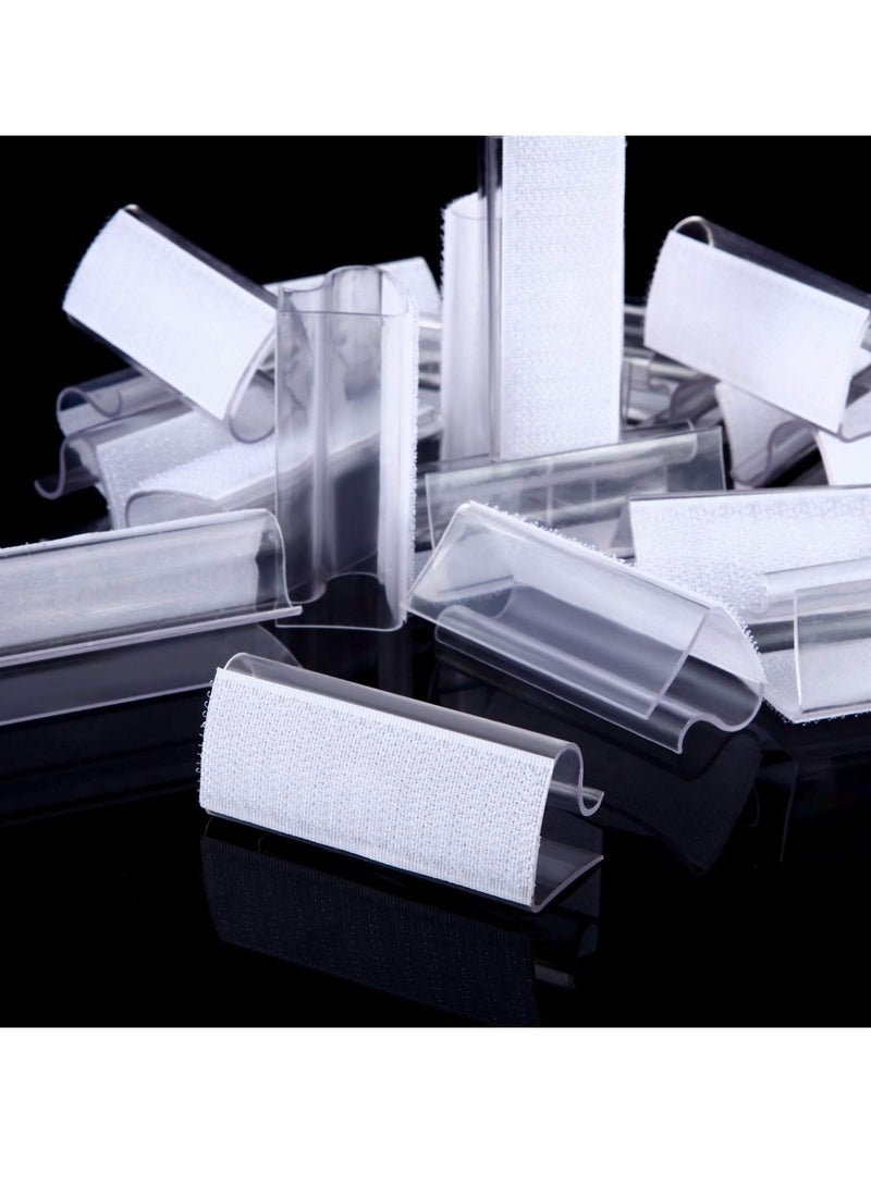 Table Skirting Clips Transparent Windproof Cover Holder Clamps Clear Edge for Wedding Home Meeting Party Picnic Patio Banquet Indoor Outdoor Events