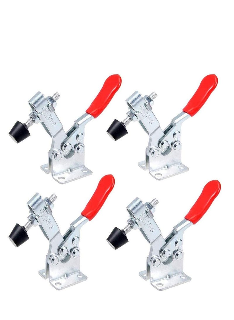 4Pcs Toggle Clamps Holding Capacity Stroke Push Pull Action Hand Tool Light Duty Clamp