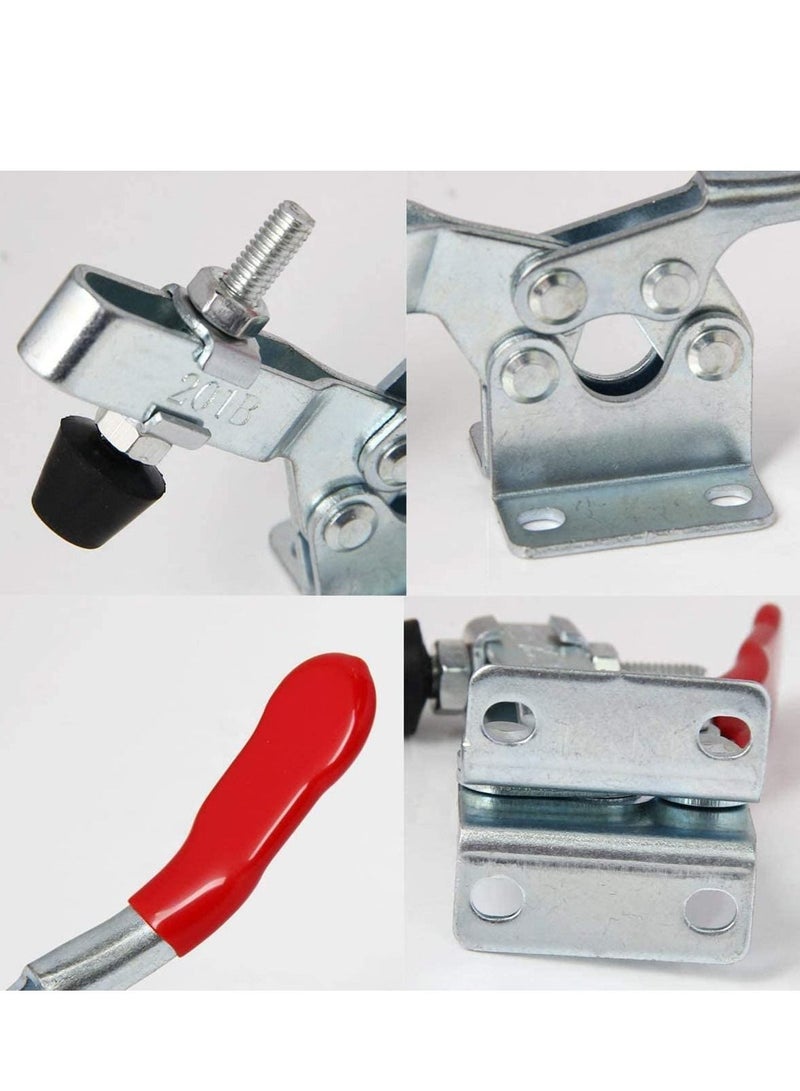 4Pcs Toggle Clamps Holding Capacity Stroke Push Pull Action Hand Tool Light Duty Clamp