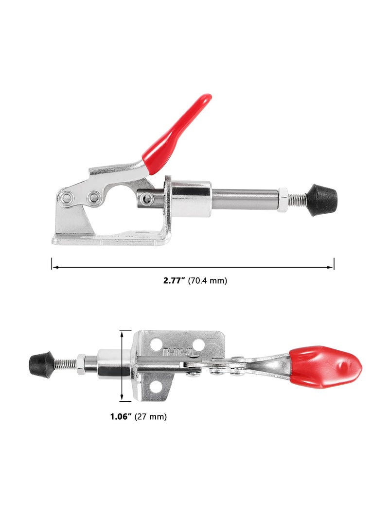 Toggle Clamp, 10 Packs 301AM Adjustable Push Pull Quick Release Vertical Clamp for Welding, Woodworking, 99 lbs Max Clamping Force
