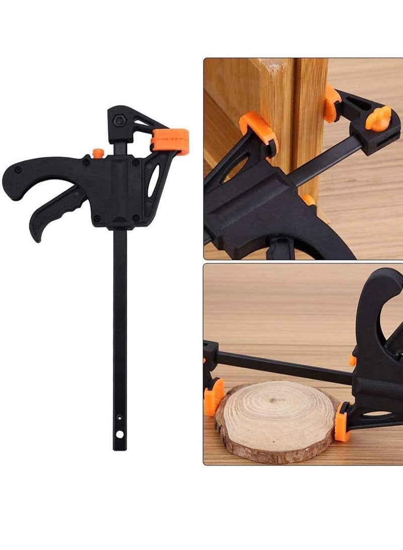 Quick Grip Clamps, Woodwork Ratchet Bar Clamp F Wood Clamps Set One Handed for Fast and Easy Clamping Applications distance 2 Pack 6 inch