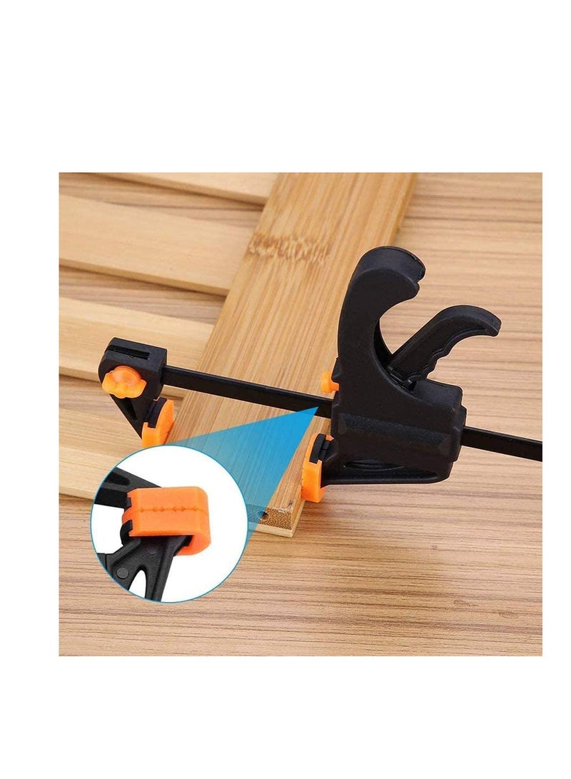 Quick Grip Clamps, Woodwork Ratchet Bar Clamp F Wood Clamps Set One Handed for Fast and Easy Clamping Applications distance 2 Pack 6 inch