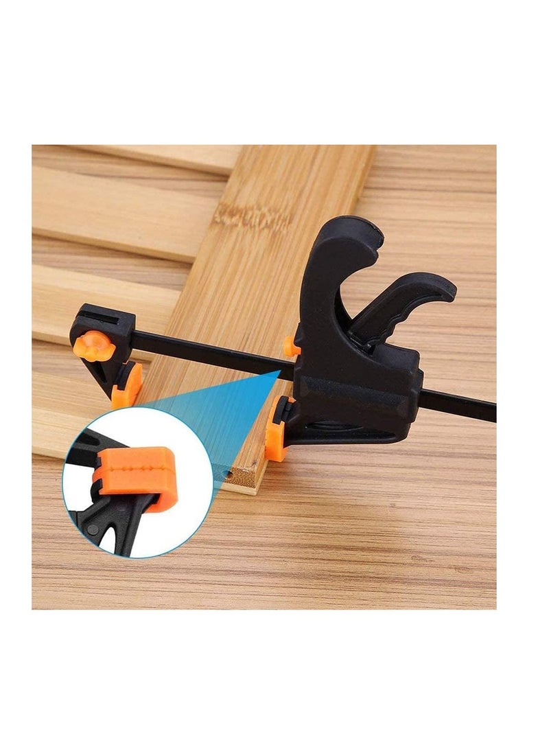 Quick Grip Clamps, Woodwork Ratchet Bar Clamp F Wood Clamps Set One Handed for Fast and Easy Clamping Applications distance 2 Pack 8 inch