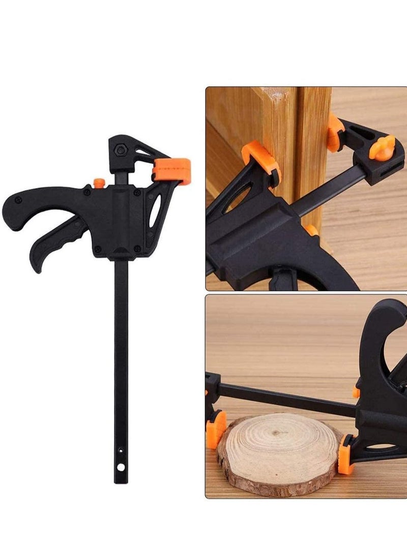 Quick Grip Clamps, Woodwork Ratchet Bar Clamp F Wood Clamps Set One Handed for Fast and Easy Clamping Applications distance 2 Pack 8 inch