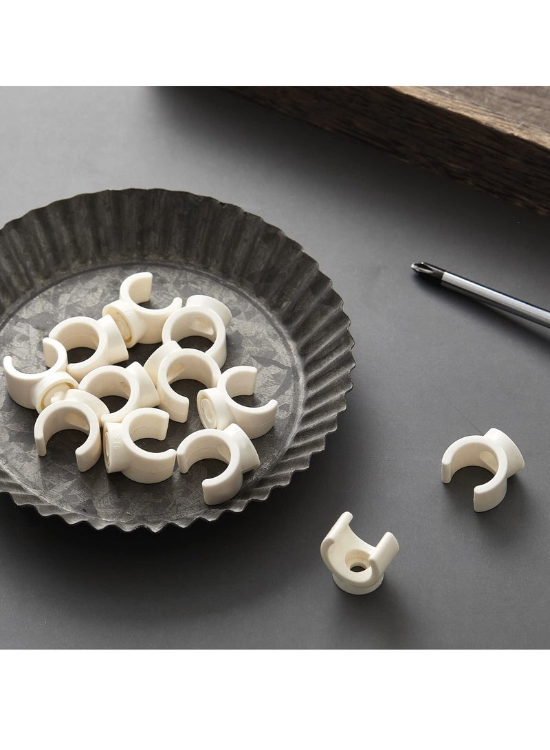 SYOSI 100Pcs PEX Pipe Clamps Holder 1/2 Inch Clips 16 mm PVC Water Support Hangers Socket