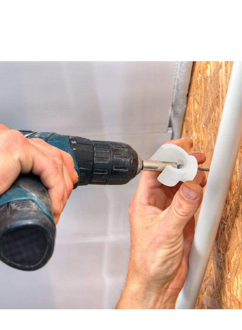 SYOSI 100Pcs PEX Pipe Clamps Holder 1/2 Inch Clips 16 mm PVC Water Support Hangers Socket