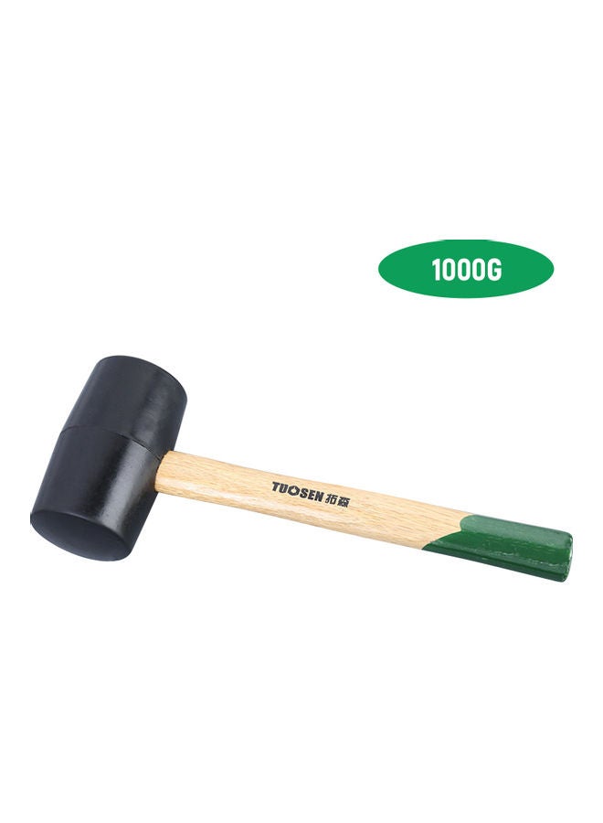 Tile Hammer With Wooden Handle Multicolour 34x4.4x12.9cm