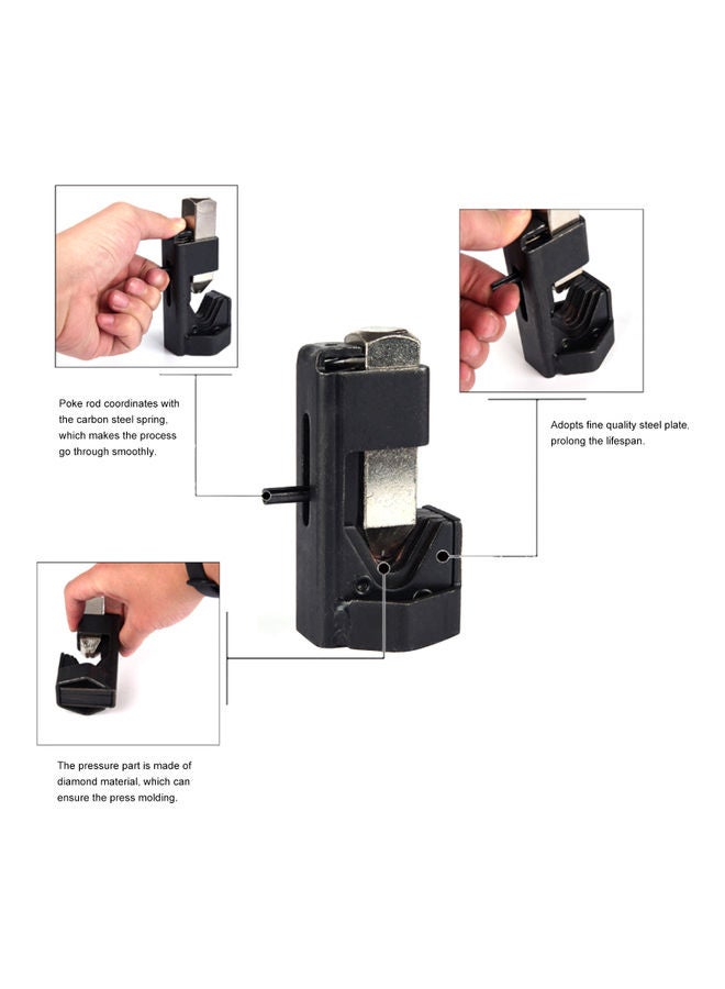Universal Battery-Cable Hammer Crimper Black 11.00X6.00X6.00cm
